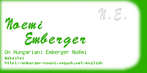 noemi emberger business card